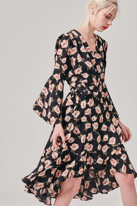 Blossoming Wrap Dress | OROSHE