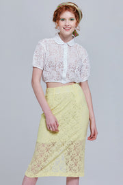Caelan Lace Midi Skirt | OROSHE
