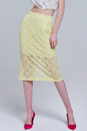 Caelan Lace Midi Skirt | OROSHE