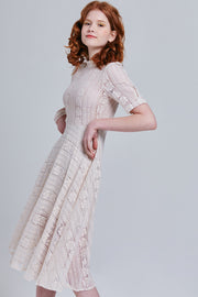 Charlee Sheer Lace Dress | OROSHE