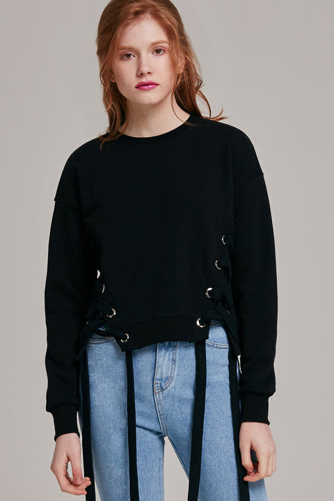 Selma Tie Ribbon Front Sweater | OROSHE