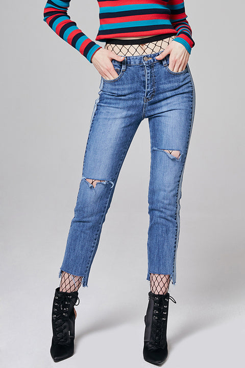 Julia Distressed Jeans | OROSHE